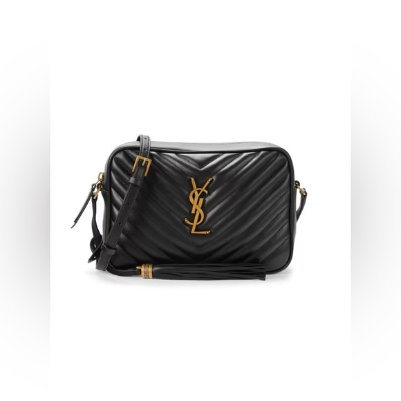 Yves Saint Laurent Handbags - SAINT LAURENT Lou Quilted Leather Crossbody Bag